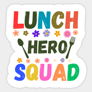 Lunch Hero Squad Sticker